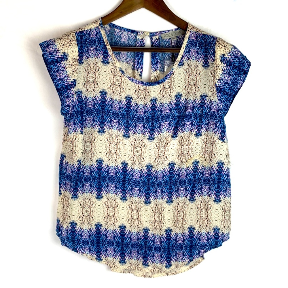 Rose & Tyme Silky Sleeveless Blouse M NWT